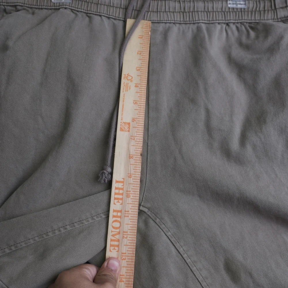 Elwood‎ Jogger Pants Mens L Brown Chino Stretch Drawstring Casual Straight Leg